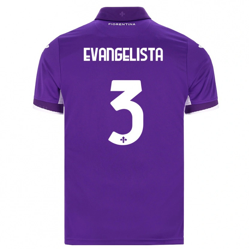 Danxen Criança Camisola Carlo Evangelista #3 Roxo Branco Rosa Principal 2026/27 Camisa