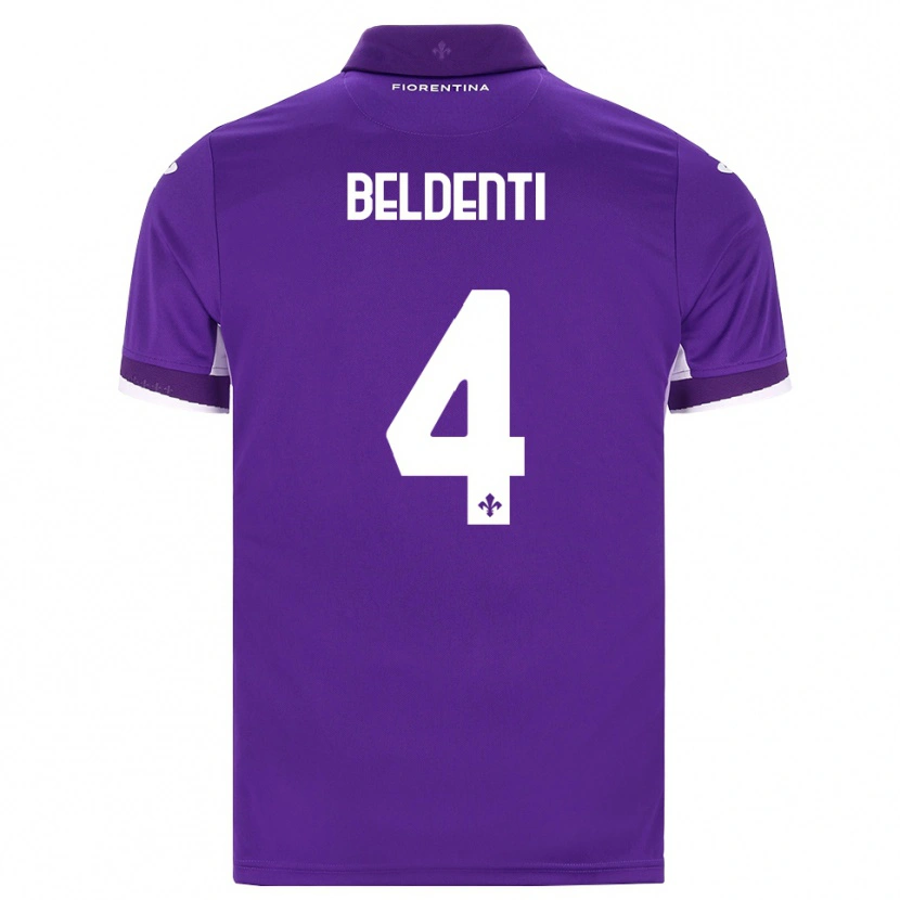 Danxen Criança Camisola Samuel Beldenti #4 Roxo Branco Rosa Principal 2026/27 Camisa