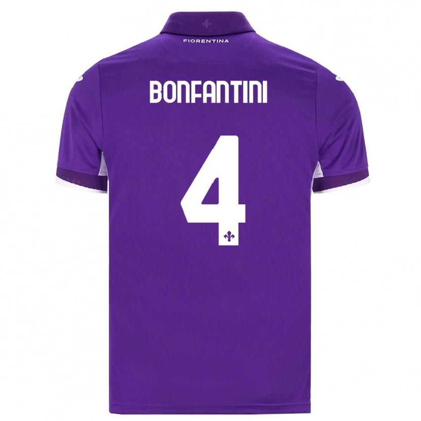 Danxen Criança Camisola Agnese Bonfantini #4 Roxo Branco Rosa Principal 2026/27 Camisa