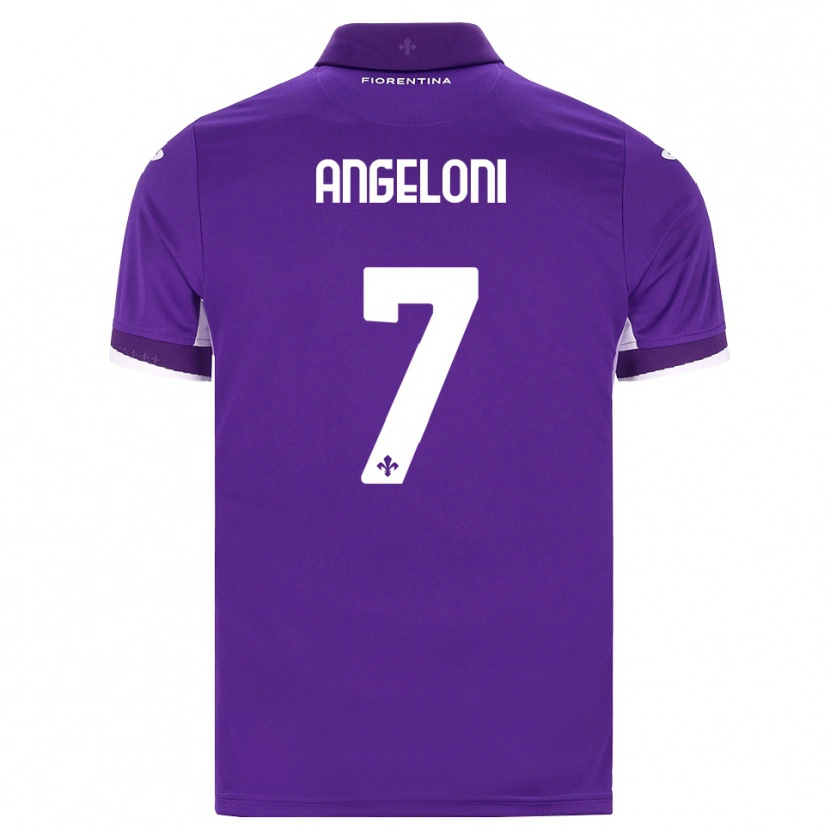 Danxen Criança Camisola Alberto Angeloni #7 Roxo Branco Rosa Principal 2026/27 Camisa
