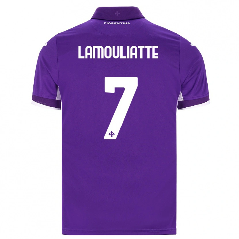 Danxen Criança Camisola Hugo Lamouliatte #7 Roxo Branco Rosa Principal 2026/27 Camisa