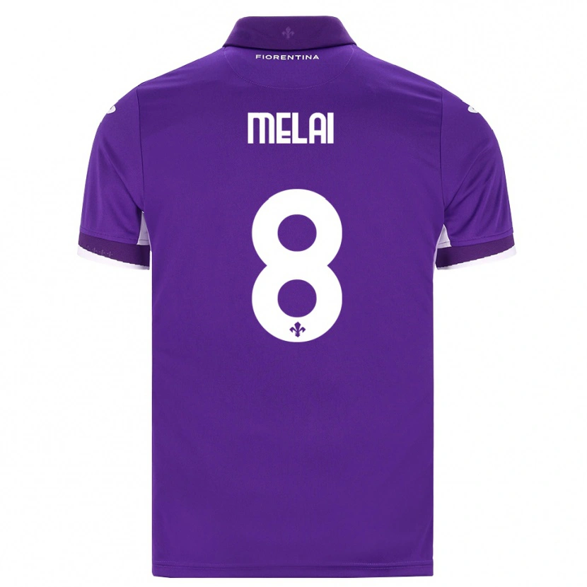 Danxen Criança Camisola Christian Melai #8 Roxo Branco Rosa Principal 2026/27 Camisa