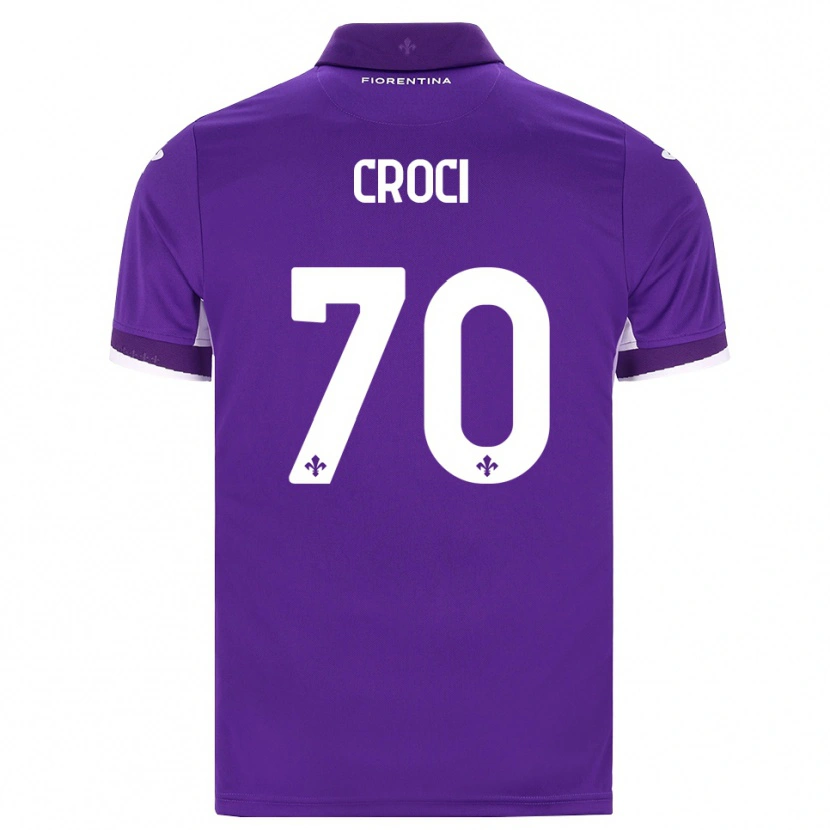 Danxen Criança Camisola Federico Croci #70 Roxo Branco Rosa Principal 2026/27 Camisa