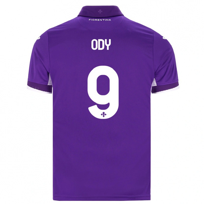 Danxen Criança Camisola Edwin Ody #9 Roxo Branco Rosa Principal 2026/27 Camisa