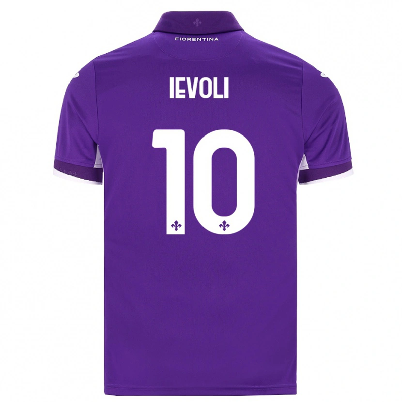 Danxen Criança Camisola Mattia Ievoli #10 Roxo Branco Rosa Principal 2026/27 Camisa