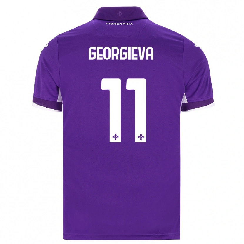 Danxen Criança Camisola Marina Georgieva #11 Roxo Branco Rosa Principal 2026/27 Camisa