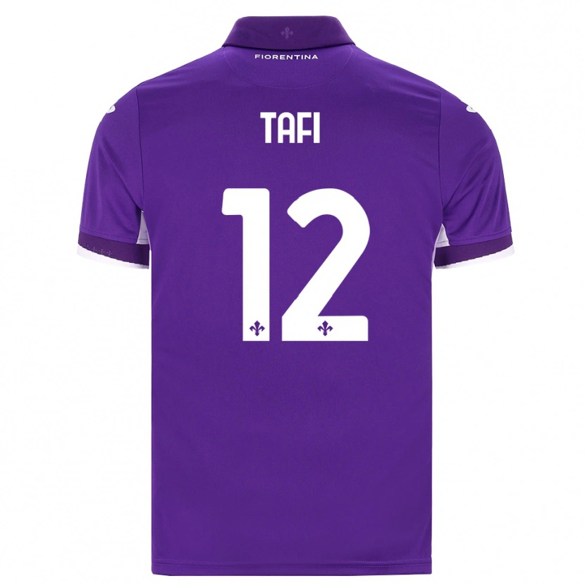 Danxen Criança Camisola Giulio Tafi #12 Roxo Branco Rosa Principal 2026/27 Camisa