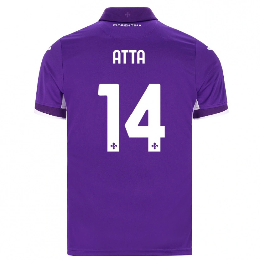 Danxen Criança Camisola Arthur Atta #14 Roxo Branco Rosa Principal 2026/27 Camisa