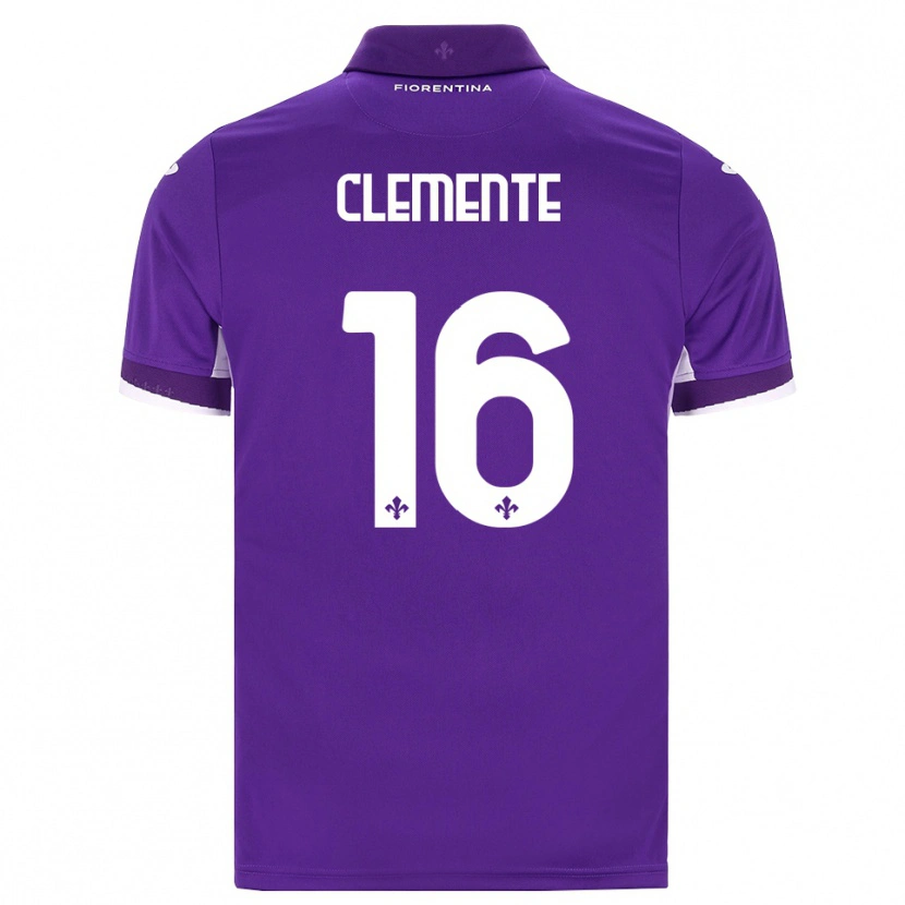 Danxen Criança Camisola Raffaele Clemente #16 Roxo Branco Rosa Principal 2026/27 Camisa