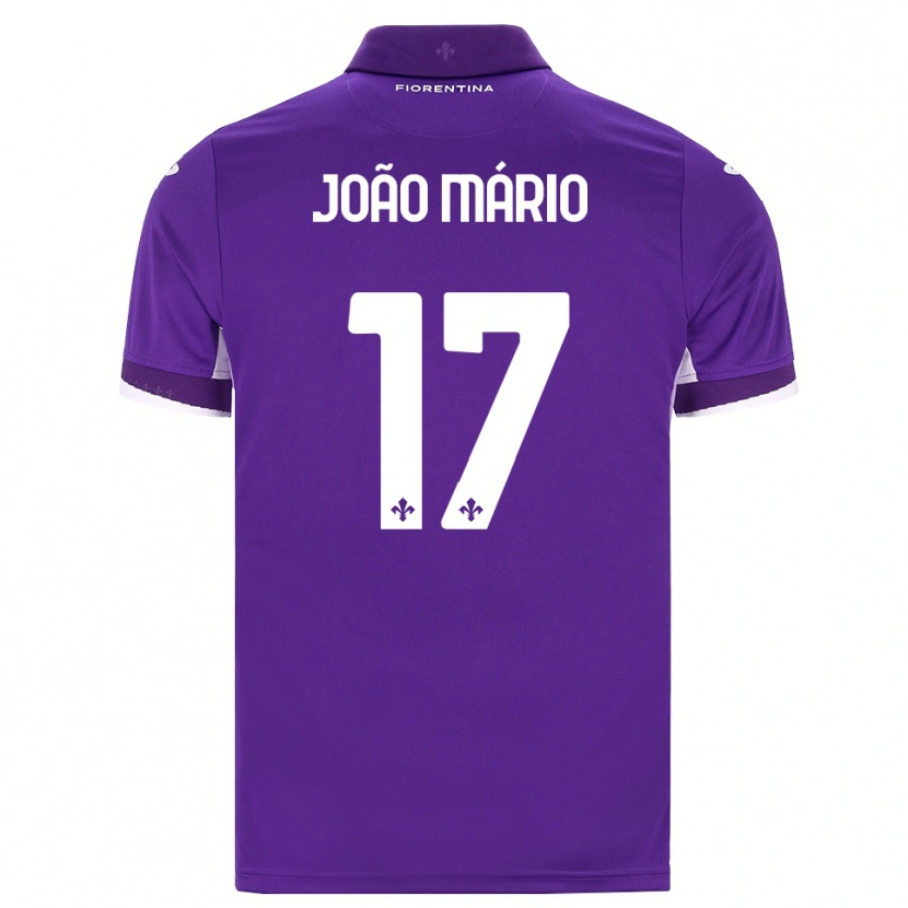 Danxen Criança Camisola João Mário #17 Roxo Branco Rosa Principal 2026/27 Camisa
