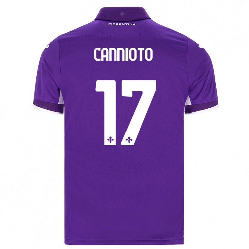 Danxen Criança Camisola Andrea Cannioto #17 Roxo Branco Rosa Principal 2026/27 Camisa