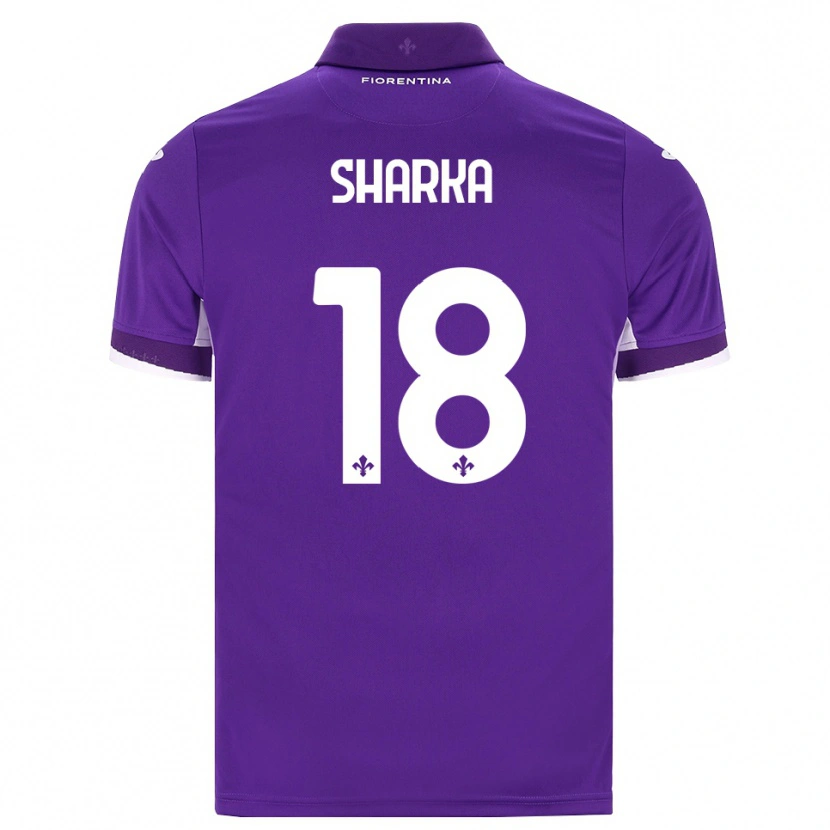 Danxen Criança Camisola Gentjan Sharka #18 Roxo Branco Rosa Principal 2026/27 Camisa