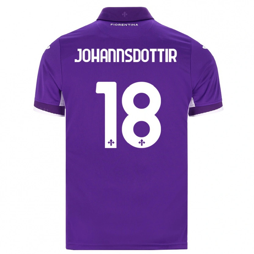 Danxen Criança Camisola Alexandra Johannsdottir #18 Roxo Branco Rosa Principal 2026/27 Camisa