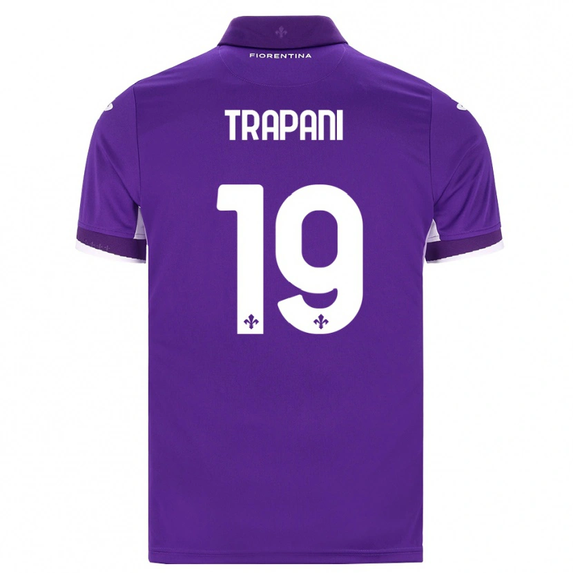 Danxen Criança Camisola Niccolò Trapani #19 Roxo Branco Rosa Principal 2026/27 Camisa