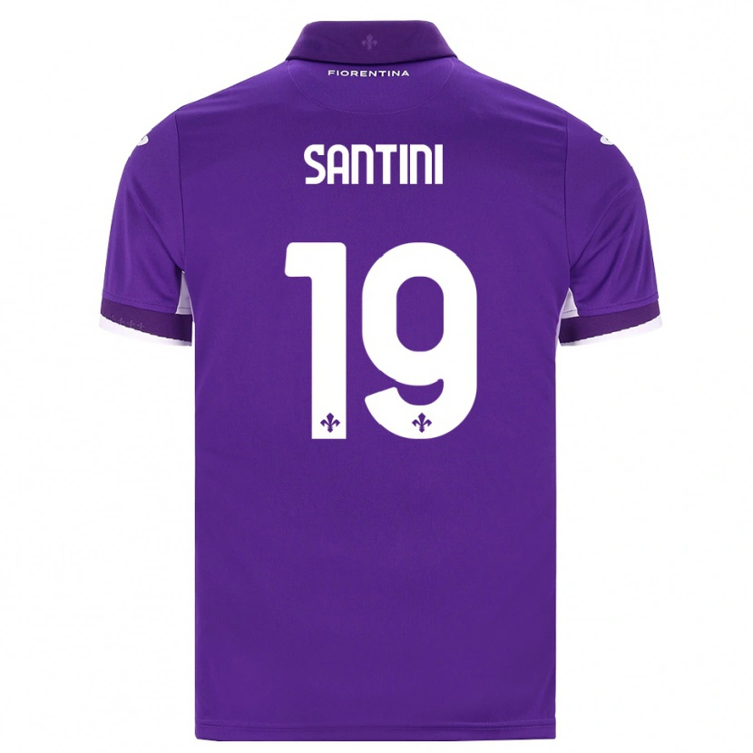 Danxen Criança Camisola Margherita Santini #19 Roxo Branco Rosa Principal 2026/27 Camisa