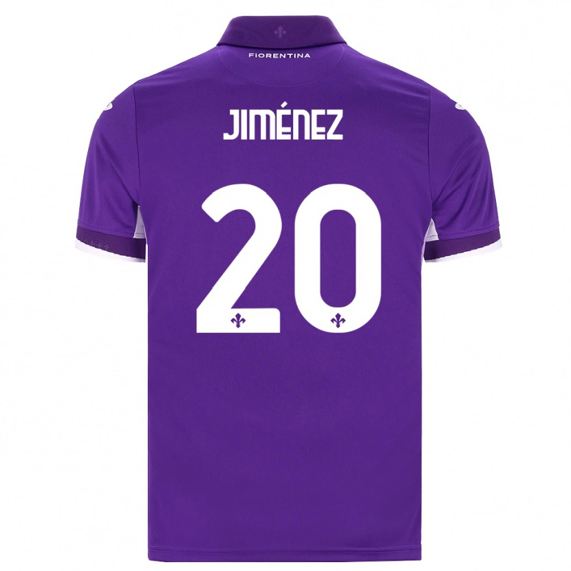 Danxen Criança Camisola Álex Jiménez #20 Roxo Branco Rosa Principal 2026/27 Camisa