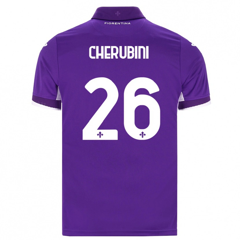 Danxen Criança Camisola Maya Cherubini #26 Roxo Branco Rosa Principal 2026/27 Camisa