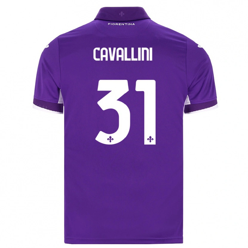 Danxen Criança Camisola Aurora Cavallini #31 Roxo Branco Rosa Principal 2026/27 Camisa