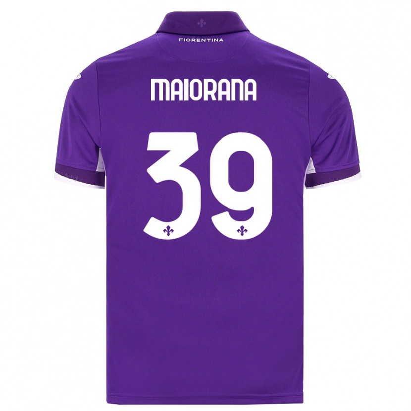 Danxen Criança Camisola Stefano Maiorana #39 Roxo Branco Rosa Principal 2026/27 Camisa