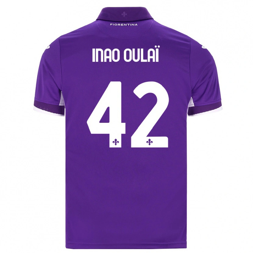 Danxen Criança Camisola Christ Inao Oulaï #42 Roxo Branco Rosa Principal 2026/27 Camisa