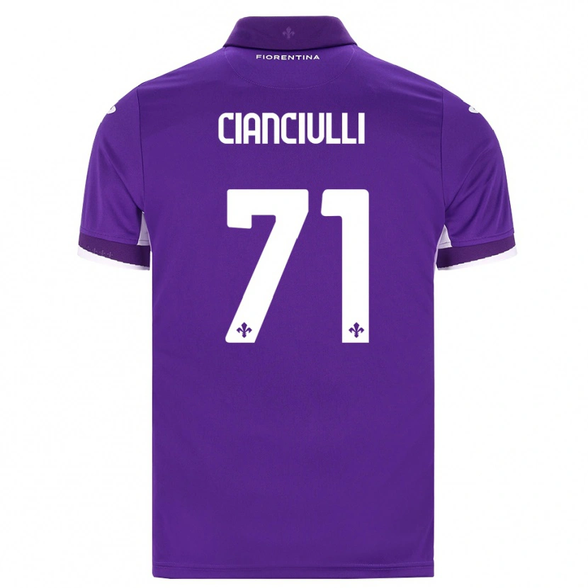 Danxen Criança Camisola Salvatore Cianciulli #71 Roxo Branco Rosa Principal 2026/27 Camisa