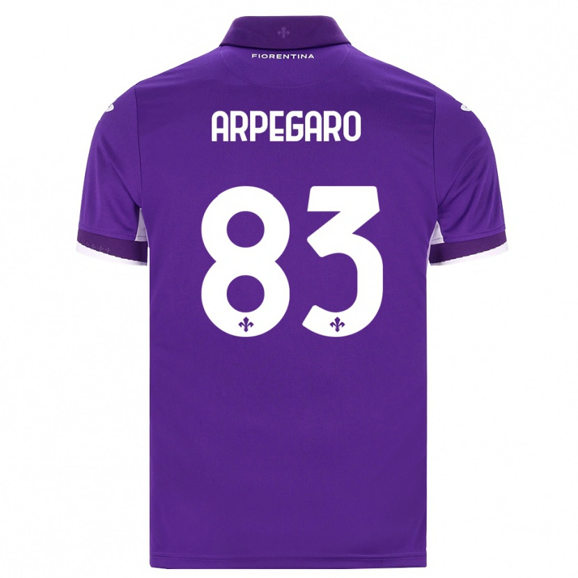 Danxen Criança Camisola Sofia Arpegaro #83 Roxo Branco Rosa Principal 2026/27 Camisa