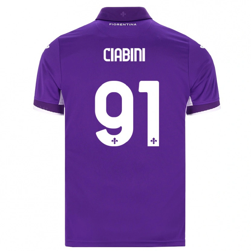 Danxen Criança Camisola Giulia Ciabini #91 Roxo Branco Rosa Principal 2026/27 Camisa