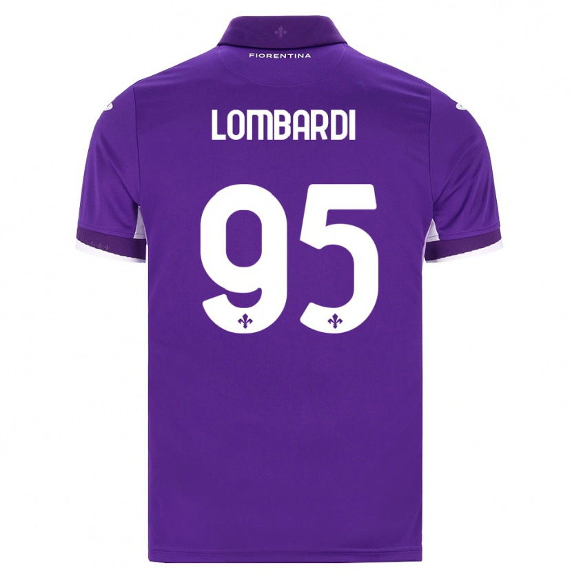 Danxen Criança Camisola Emma Lombardi #95 Roxo Branco Rosa Principal 2026/27 Camisa