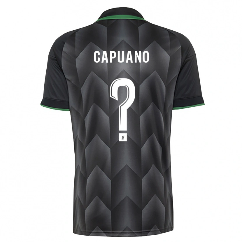 Danxen Criança Camisola Gabin Capuano #0 Branco Preto Verde Alternativa 2026/27 Camisa