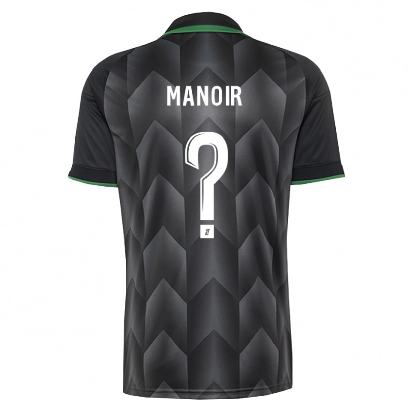 Danxen Criança Camisola Nael Manoir #0 Branco Preto Verde Alternativa 2026/27 Camisa