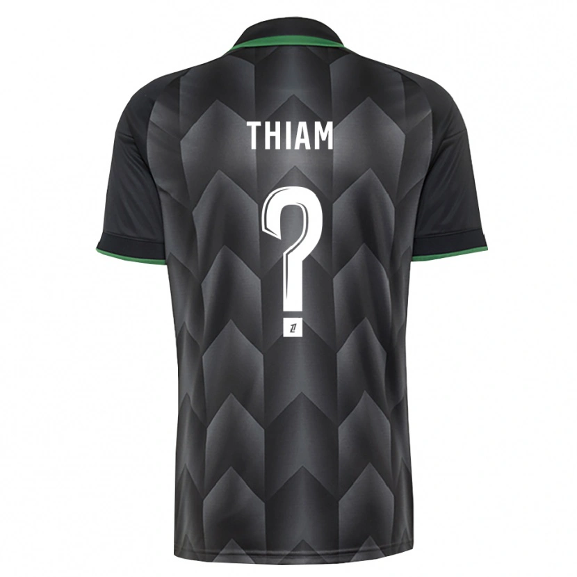 Danxen Criança Camisola Mamadou Thiam #0 Branco Preto Verde Alternativa 2026/27 Camisa