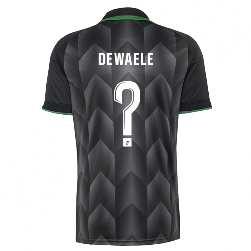 Danxen Criança Camisola Florian Dewaele #0 Branco Preto Verde Alternativa 2026/27 Camisa