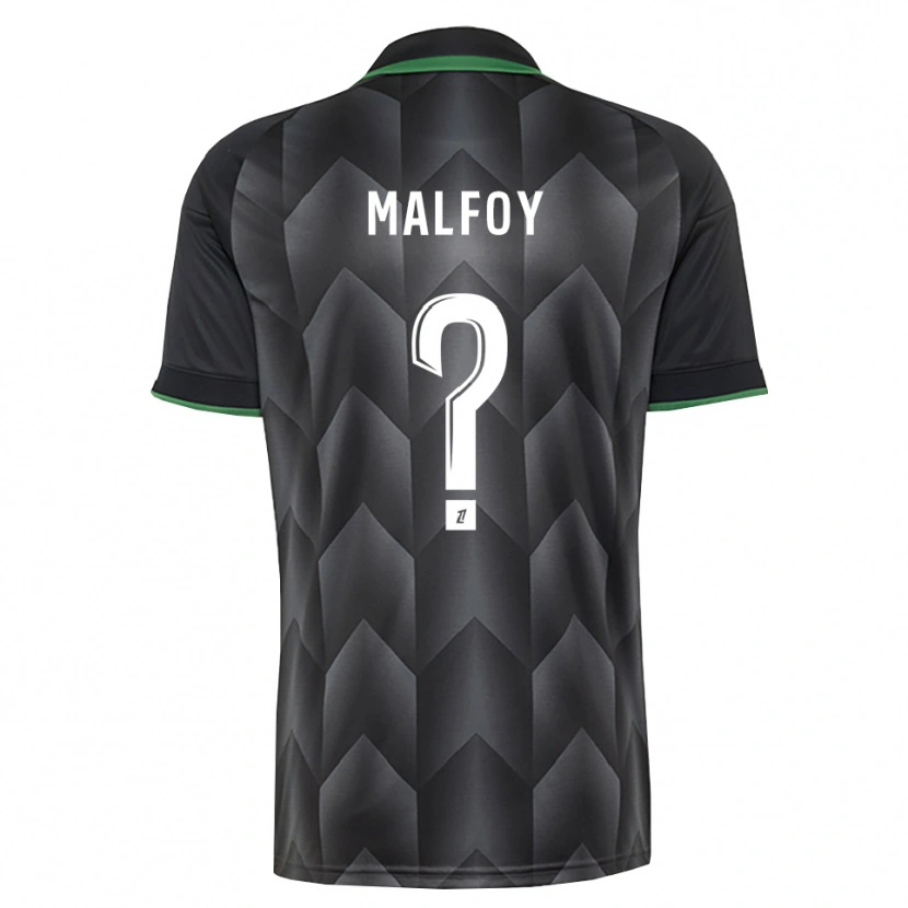 Danxen Criança Camisola Lucas Malfoy #0 Branco Preto Verde Alternativa 2026/27 Camisa