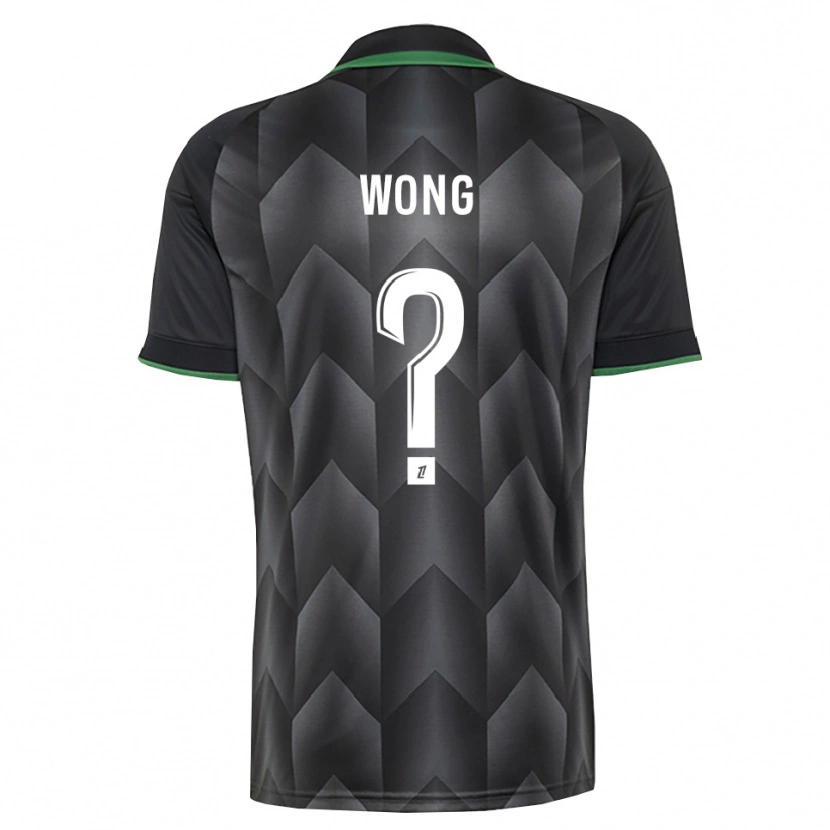 Danxen Criança Camisola Kiani Wong #0 Branco Preto Verde Alternativa 2026/27 Camisa