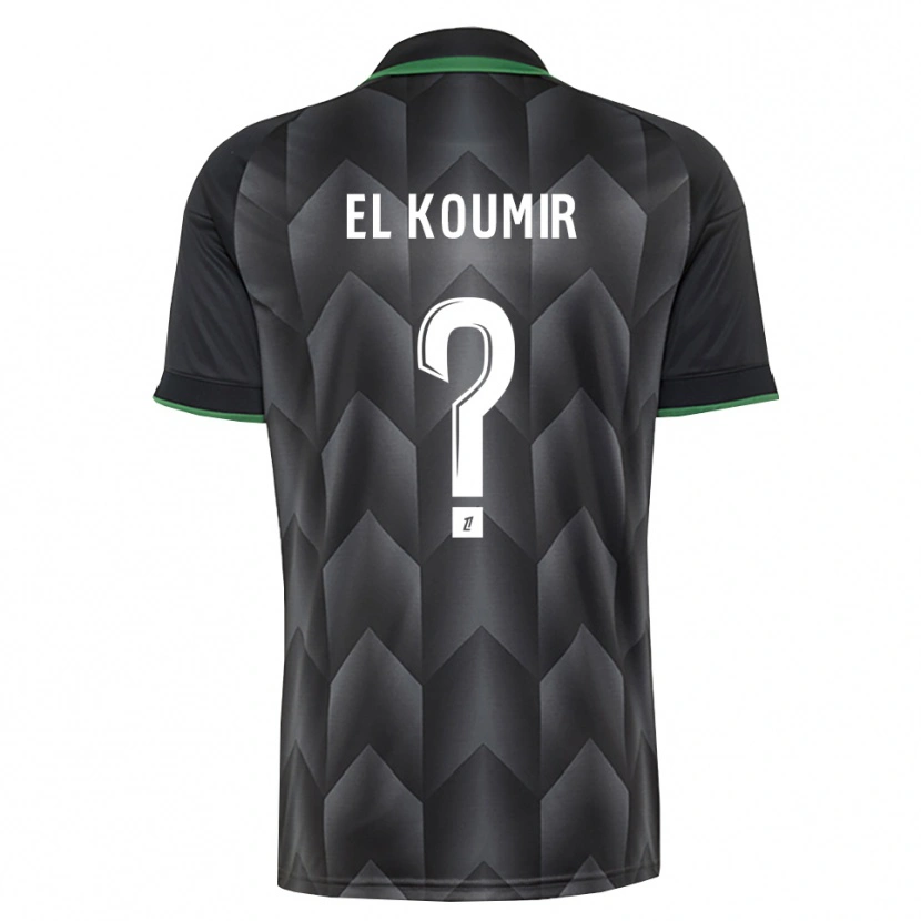 Danxen Criança Camisola Kaïna El Koumir #0 Branco Preto Verde Alternativa 2026/27 Camisa