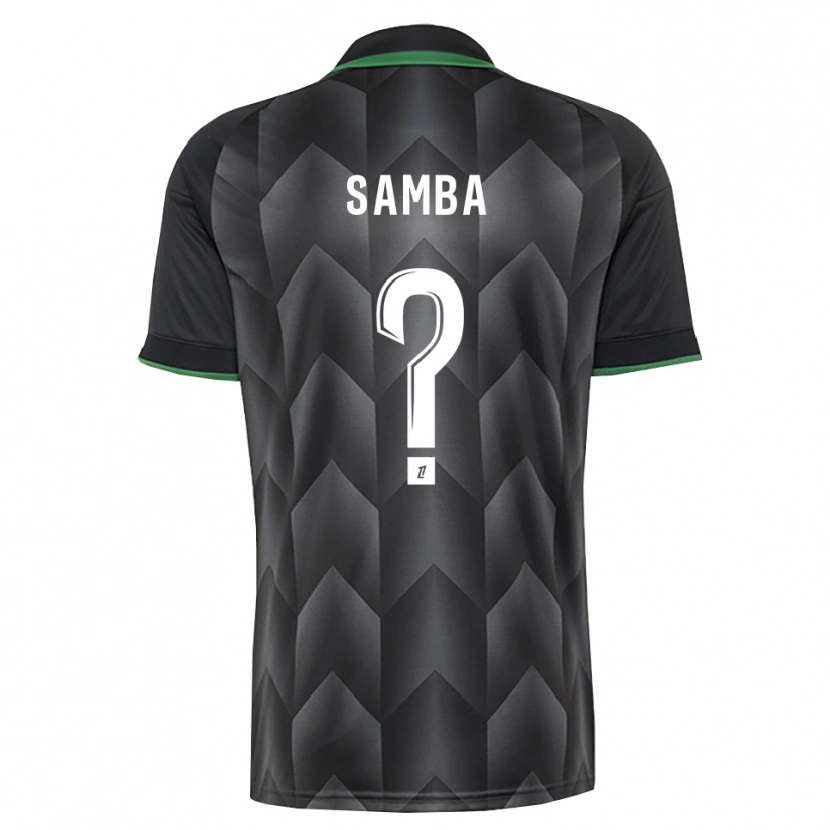 Danxen Criança Camisola Emmanuel Samba #0 Branco Preto Verde Alternativa 2026/27 Camisa