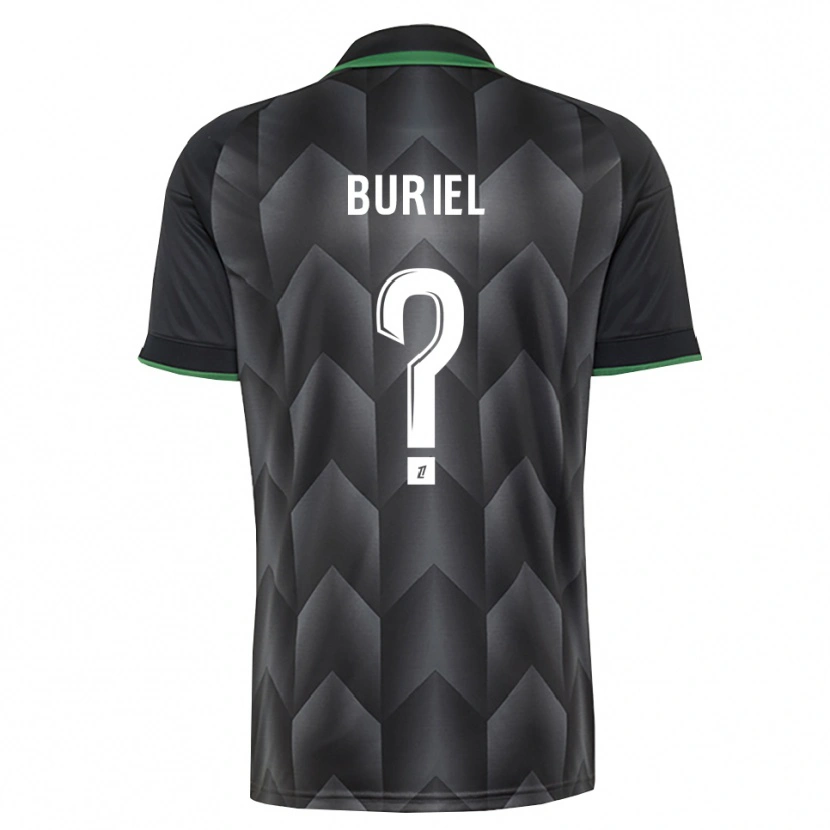 Danxen Criança Camisola Noah Buriel #0 Branco Preto Verde Alternativa 2026/27 Camisa