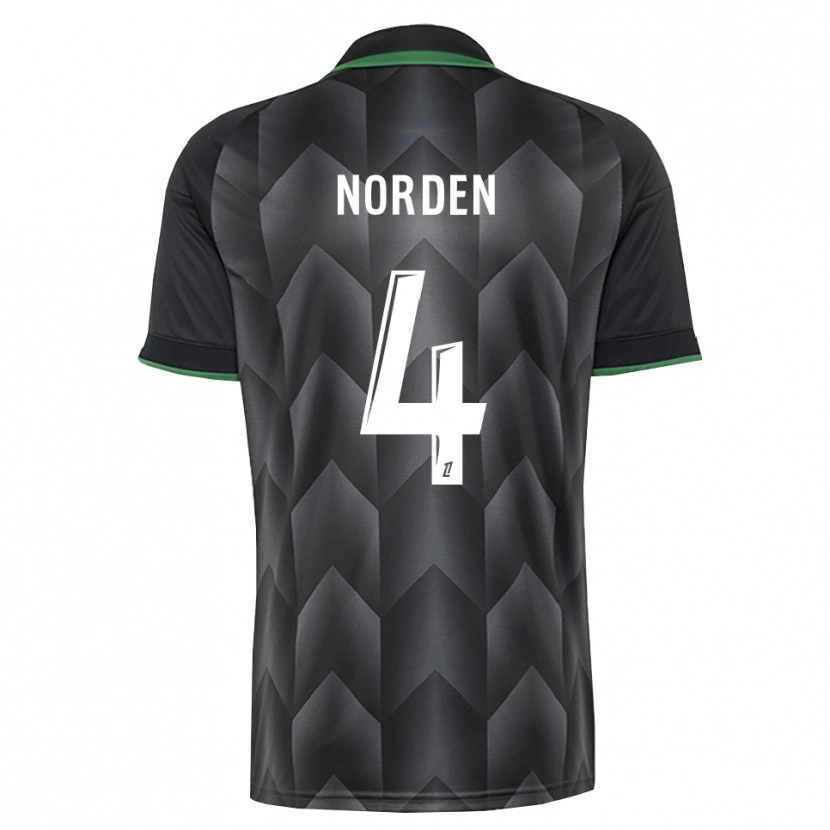 Danxen Criança Camisola Doreen Norden #4 Branco Preto Verde Alternativa 2026/27 Camisa