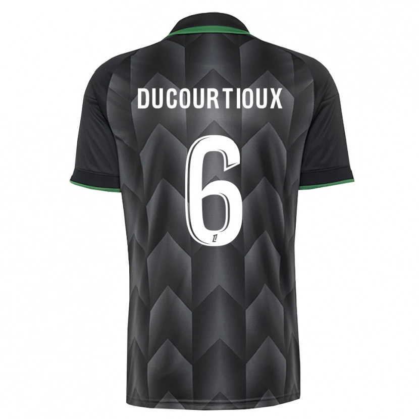Danxen Criança Camisola Ilan Ducourtioux #6 Branco Preto Verde Alternativa 2026/27 Camisa