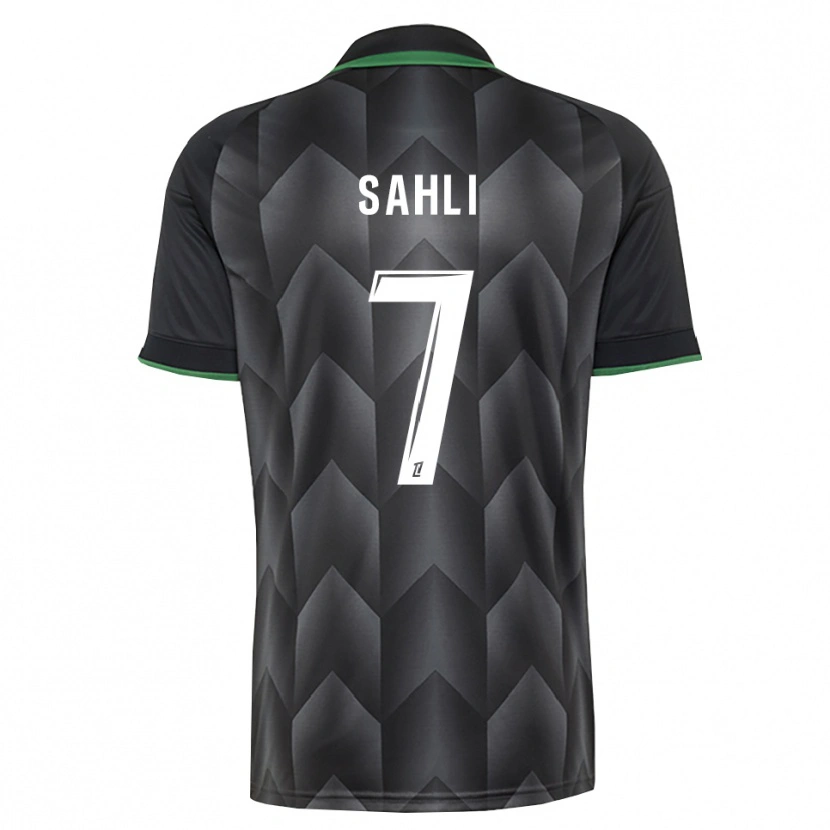 Danxen Criança Camisola Wael Sahli #7 Branco Preto Verde Alternativa 2026/27 Camisa