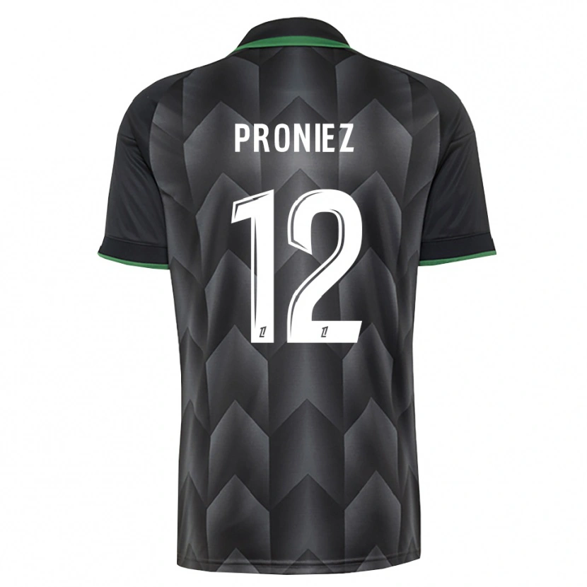 Danxen Criança Camisola Fany Proniez #12 Branco Preto Verde Alternativa 2026/27 Camisa
