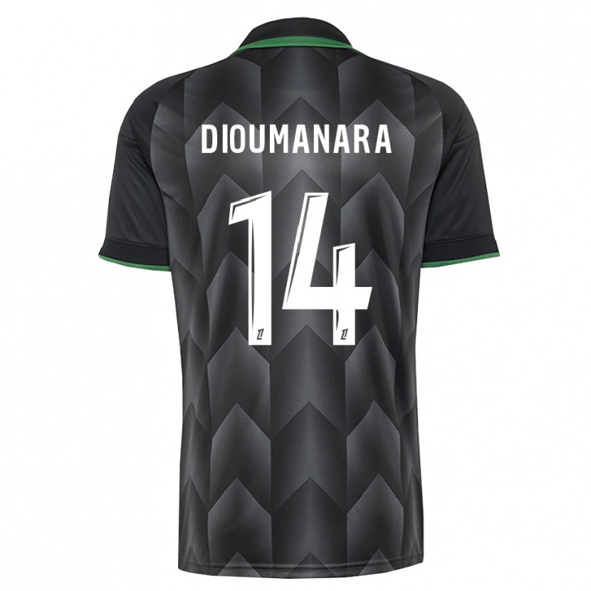 Danxen Criança Camisola Sidi Dioumanara #14 Branco Preto Verde Alternativa 2026/27 Camisa