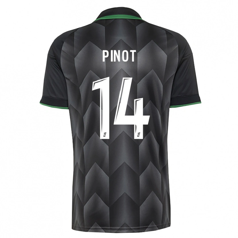 Danxen Criança Camisola Laurine Pinot #14 Branco Preto Verde Alternativa 2026/27 Camisa