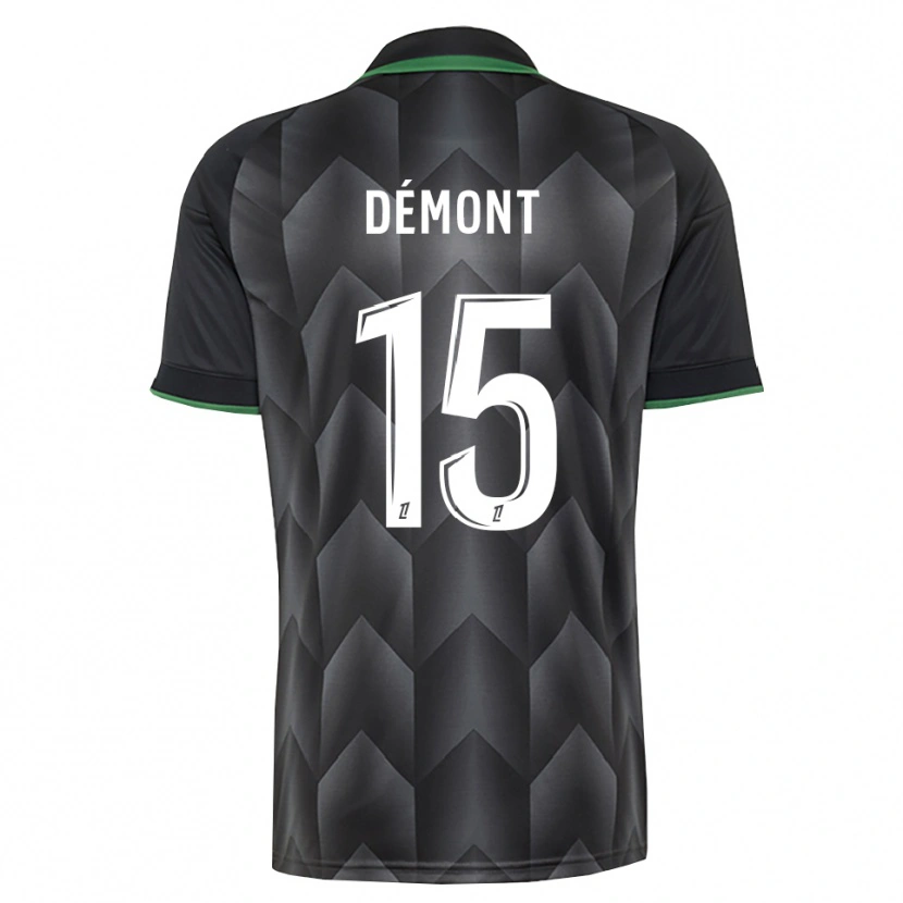 Danxen Criança Camisola Ange Démont #15 Branco Preto Verde Alternativa 2026/27 Camisa