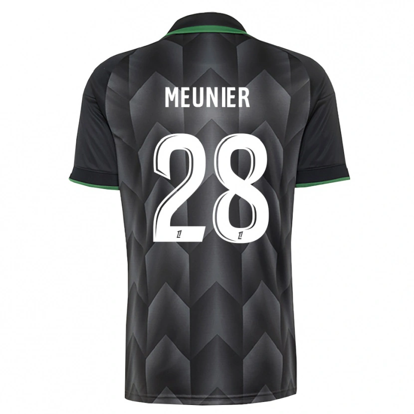Danxen Criança Camisola Jennifer Meunier #28 Branco Preto Verde Alternativa 2026/27 Camisa