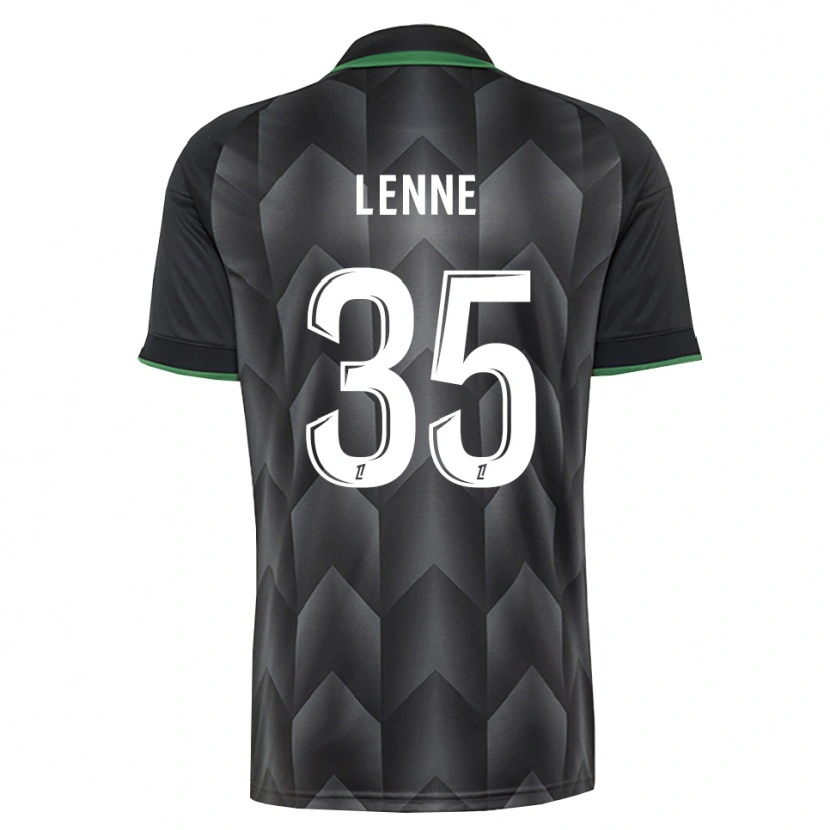 Danxen Criança Camisola Oscar Lenne #35 Branco Preto Verde Alternativa 2026/27 Camisa