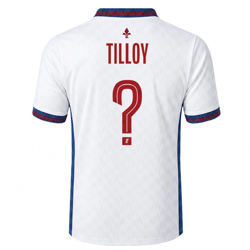 Danxen Criança Camisola Paul Tilloy #0 Vermelho Branco Azul Alternativa 2026/27 Camisa