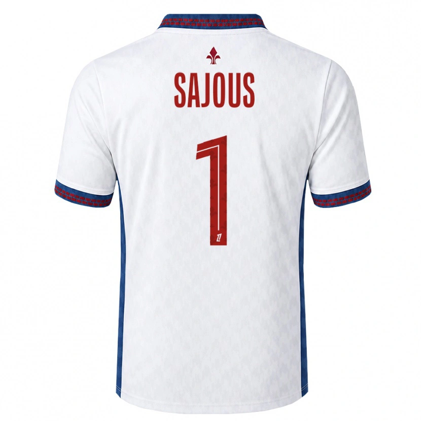 Danxen Criança Camisola Thomas Sajous #1 Vermelho Branco Azul Alternativa 2026/27 Camisa