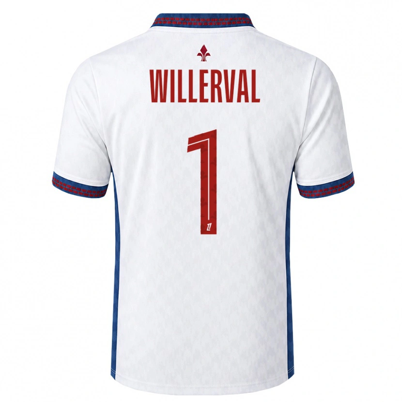 Danxen Criança Camisola William Willerval #1 Vermelho Branco Azul Alternativa 2026/27 Camisa