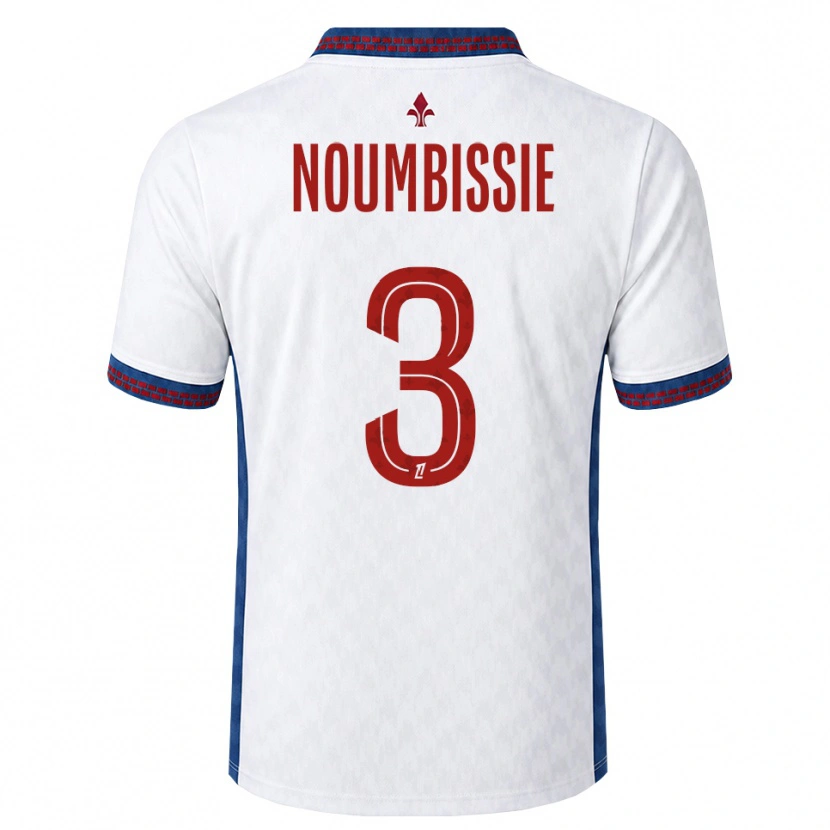 Danxen Criança Camisola Stéphane Noumbissie #3 Vermelho Branco Azul Alternativa 2026/27 Camisa